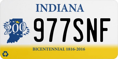 IN license plate 977SNF