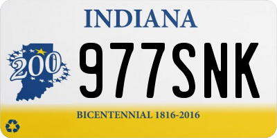 IN license plate 977SNK