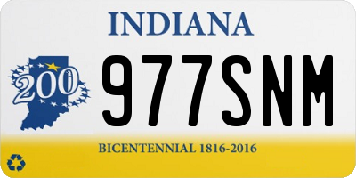IN license plate 977SNM