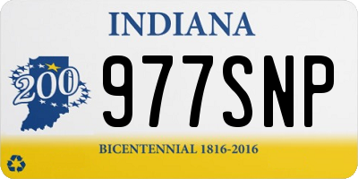 IN license plate 977SNP