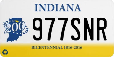 IN license plate 977SNR