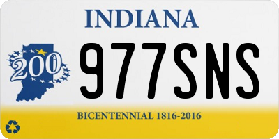 IN license plate 977SNS