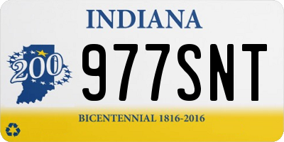 IN license plate 977SNT