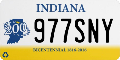 IN license plate 977SNY