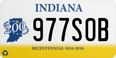 IN license plate 977SOB