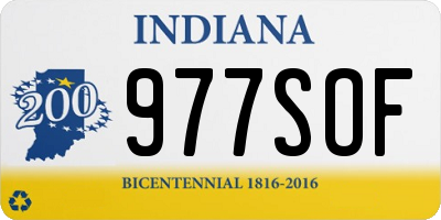 IN license plate 977SOF