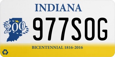 IN license plate 977SOG