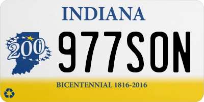 IN license plate 977SON