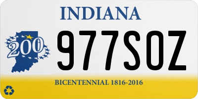 IN license plate 977SOZ