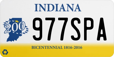 IN license plate 977SPA