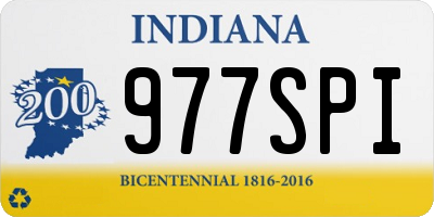 IN license plate 977SPI