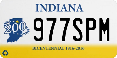 IN license plate 977SPM
