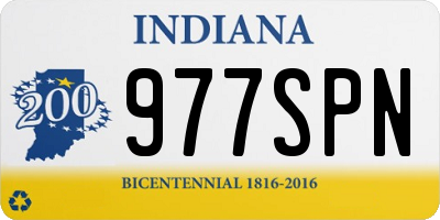 IN license plate 977SPN
