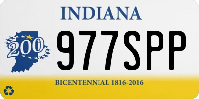 IN license plate 977SPP