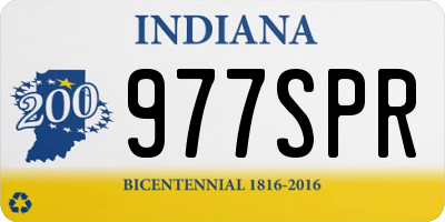 IN license plate 977SPR