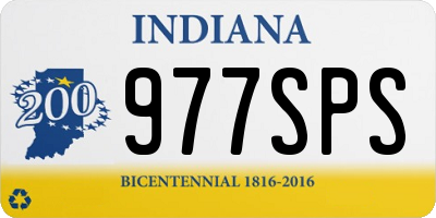 IN license plate 977SPS