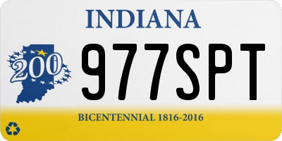 IN license plate 977SPT