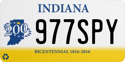 IN license plate 977SPY