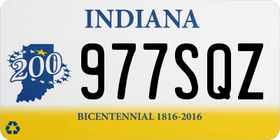 IN license plate 977SQZ