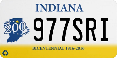 IN license plate 977SRI