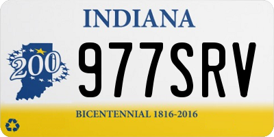IN license plate 977SRV