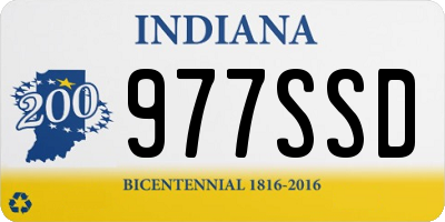 IN license plate 977SSD