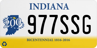 IN license plate 977SSG