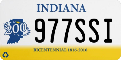 IN license plate 977SSI