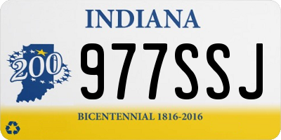 IN license plate 977SSJ