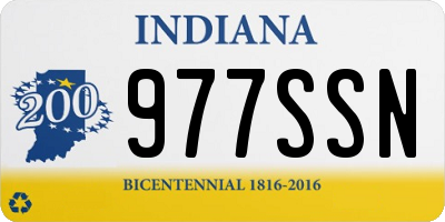 IN license plate 977SSN