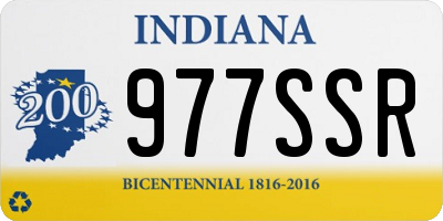 IN license plate 977SSR