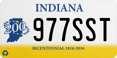 IN license plate 977SST