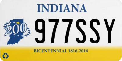 IN license plate 977SSY
