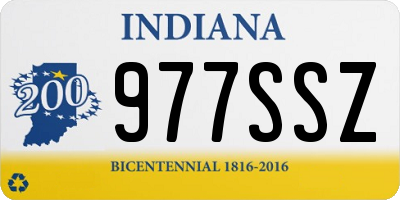 IN license plate 977SSZ