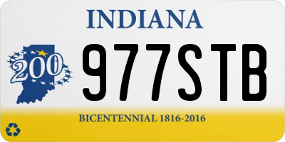 IN license plate 977STB