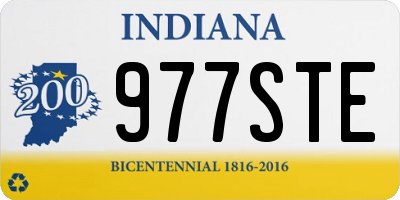 IN license plate 977STE