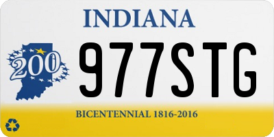 IN license plate 977STG