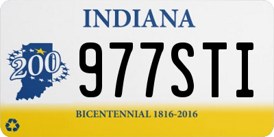 IN license plate 977STI
