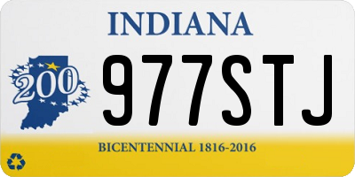 IN license plate 977STJ