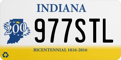IN license plate 977STL