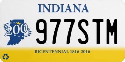 IN license plate 977STM