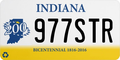 IN license plate 977STR