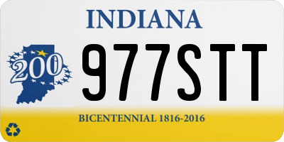 IN license plate 977STT