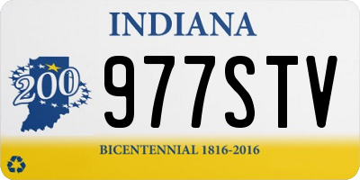 IN license plate 977STV