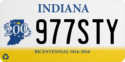 IN license plate 977STY