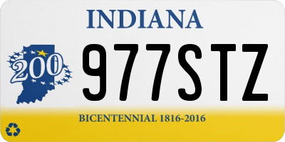 IN license plate 977STZ