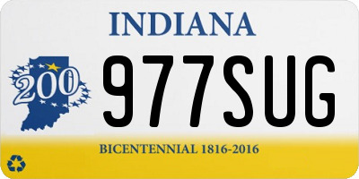 IN license plate 977SUG