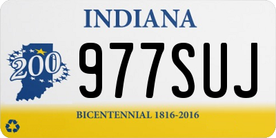 IN license plate 977SUJ