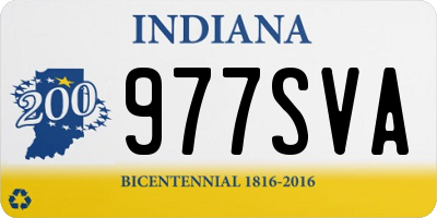 IN license plate 977SVA