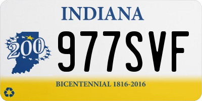 IN license plate 977SVF